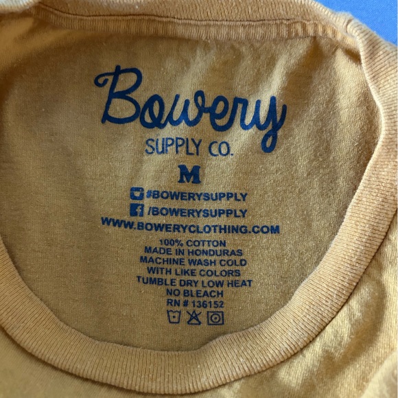 Bowery Supply Co. Yellow T-Shirt - Picture 5 of 5